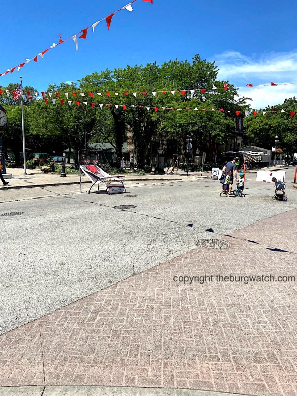 downtown amherstburg open streets intersection with no traffic