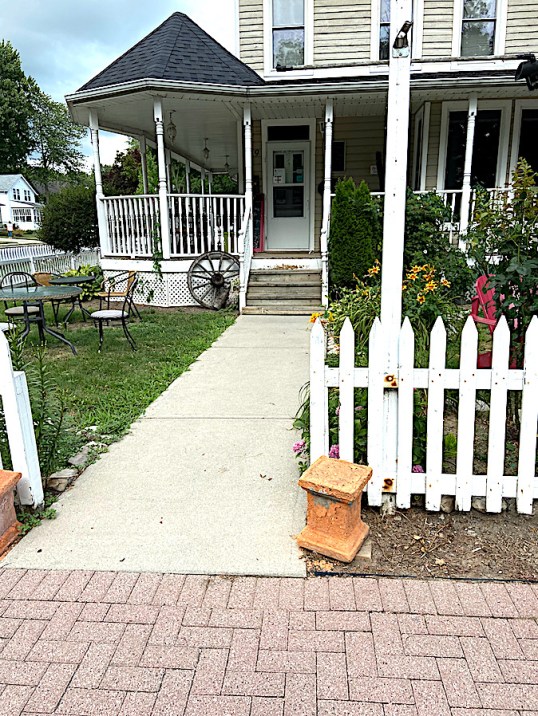 Four stairs up to Chicano's restaurant in Amherstburg are a barrier to some persons with disabilities.