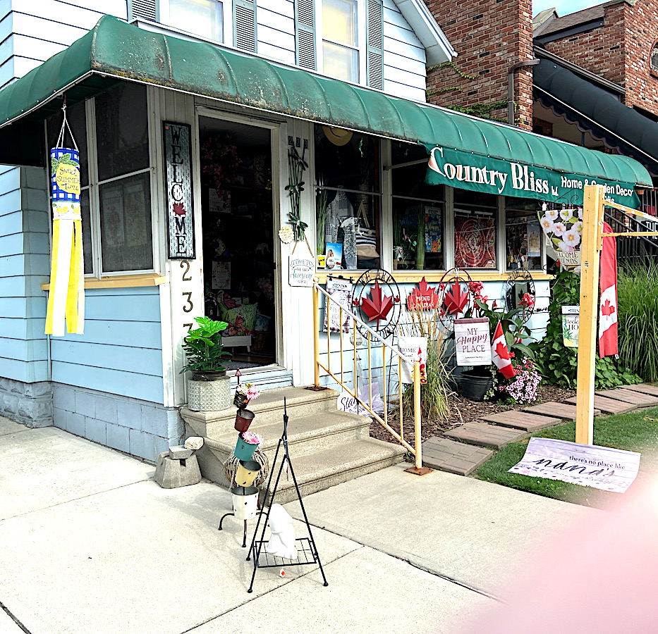 stairs a barrier to entrance of Country Bliss Amherstburg store